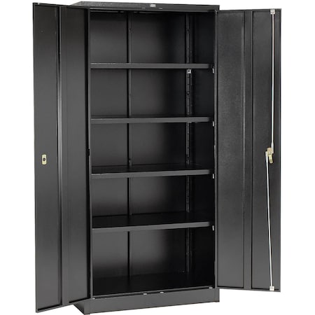 Global Industrial Industrial Storage Cabinet, 78 in H, 36 in W, Black 603355BK